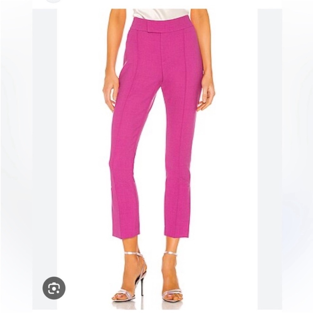 Smythe Stovepipe Ankle Slit Pants Fuchsia Sz:27